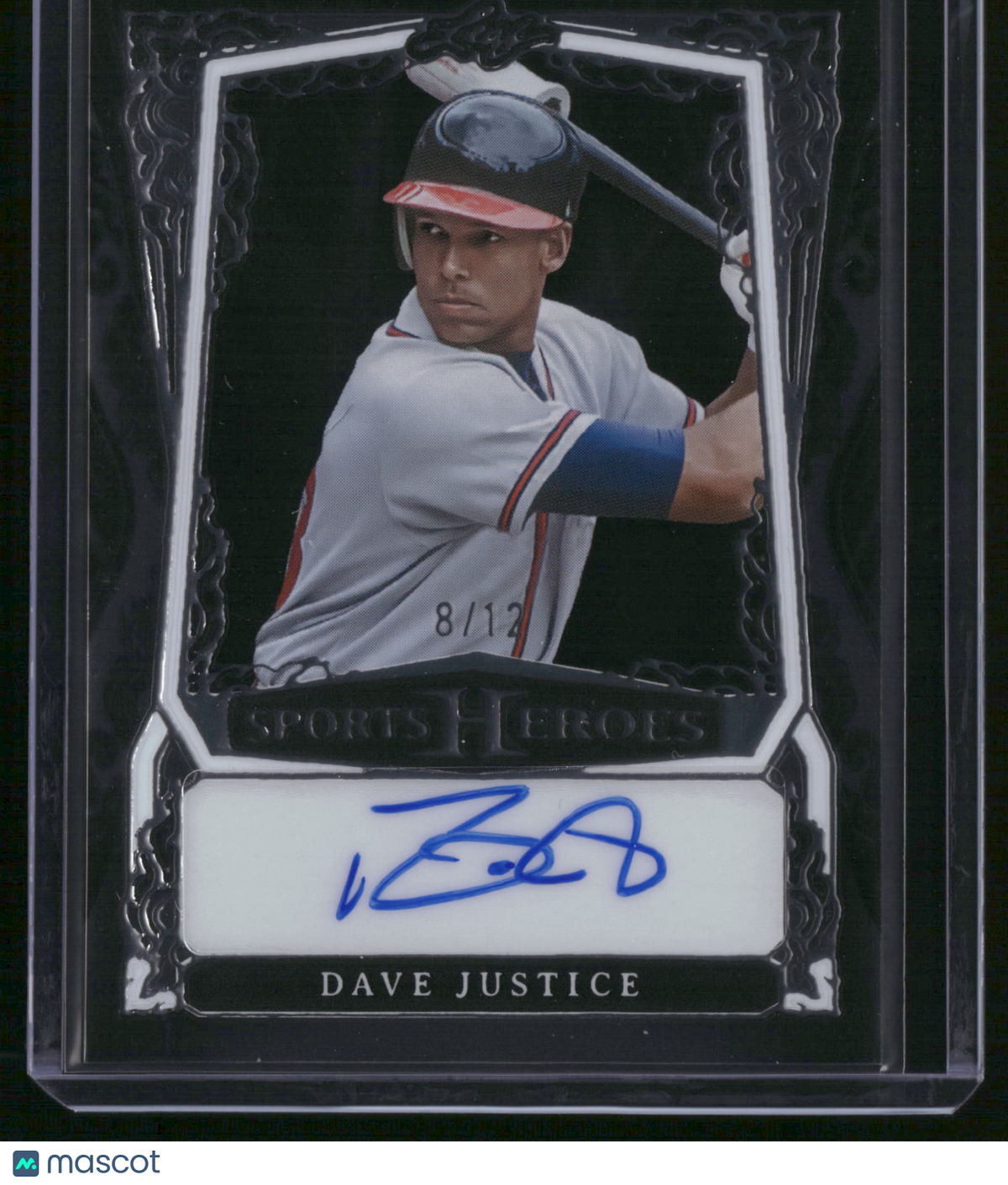 Dave Justice 2025 Leaf Sports Heroes #BA-DJ1 /12 Auto