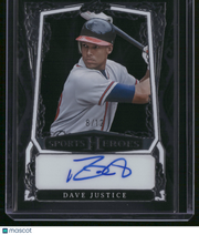 Dave Justice 2025 Leaf Sports Heroes #BA-DJ1 /12 Auto