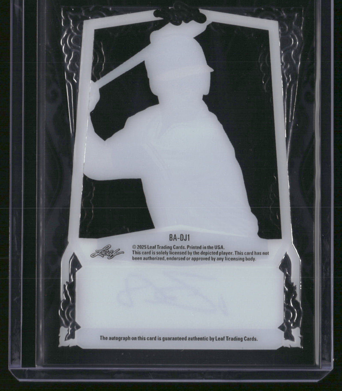 Dave Justice 2025 Leaf Sports Heroes #BA-DJ1 /12 Auto