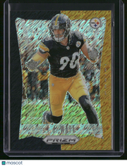 T.J. Watt 2025 Panini Prizm Deca Football #248 Black Gold Shimmer /8 Steelers