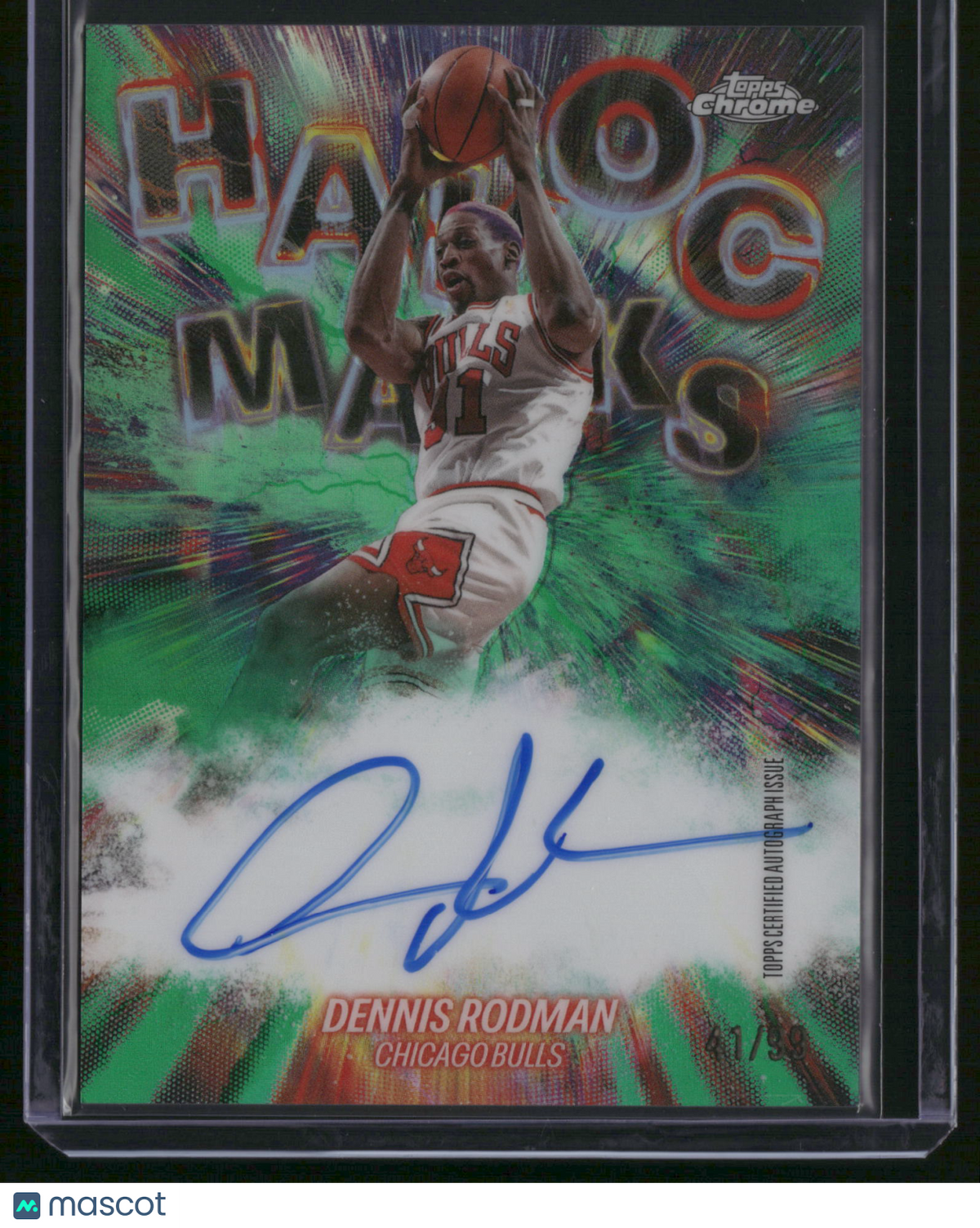 Dennis Rodman 2026 Topps Chrome Updates #HM-DR Green