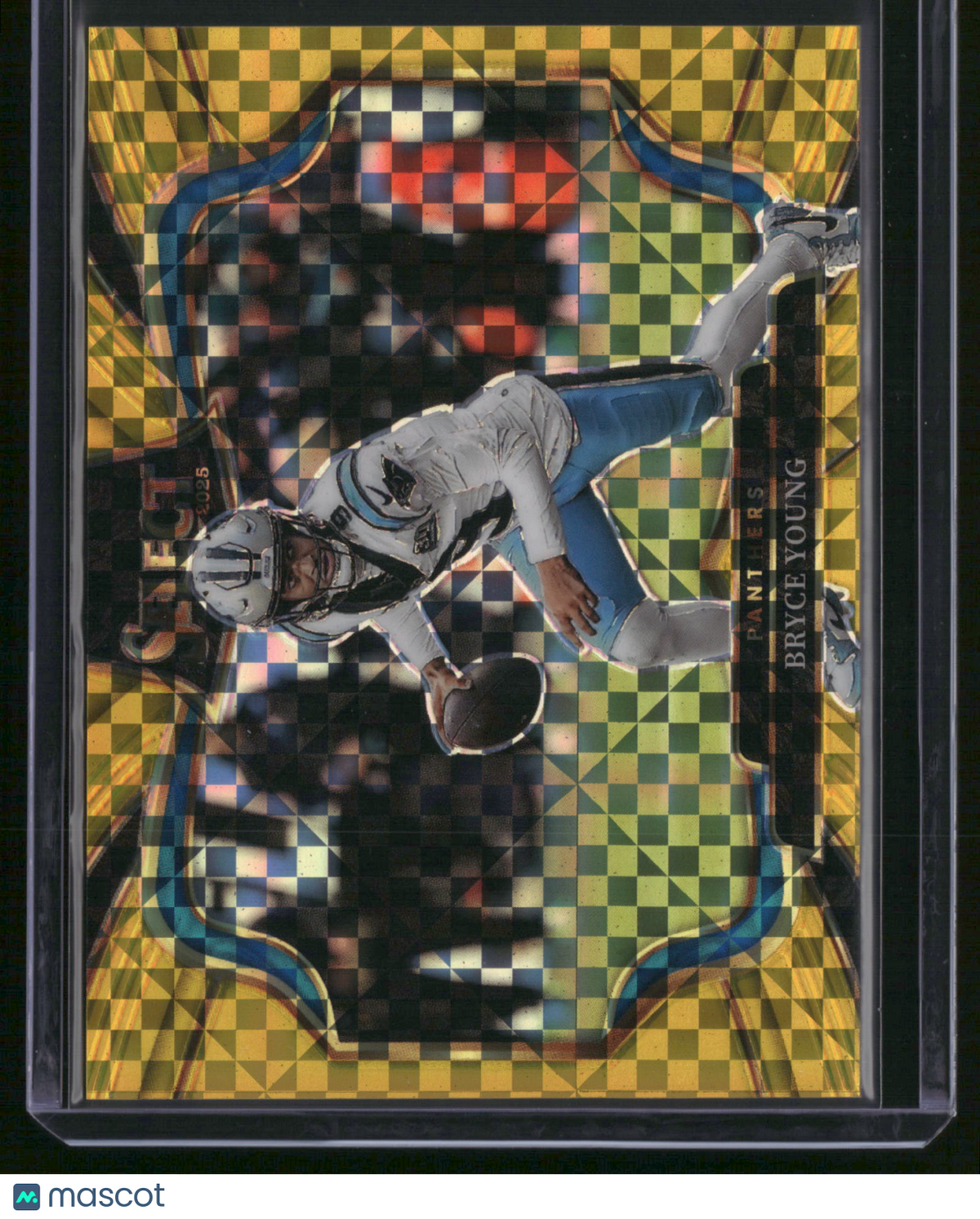 Bryce Young 2026 Panini Select #445 Gold Checkerboard Prizm /10