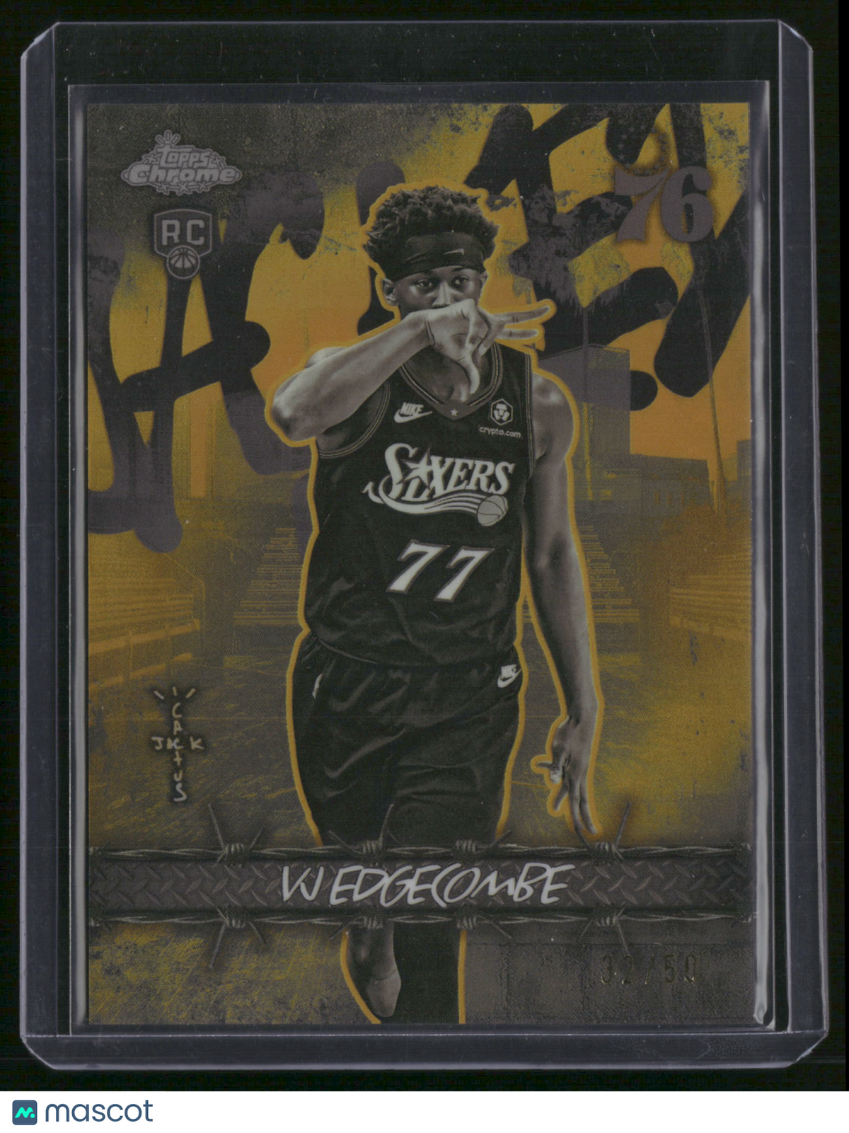 VJ Edgecombe 2026 Topps Chrome Cactus Jack #JU-2 /50 RC