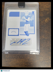 Max Duggan 2023 Panini Contenders Football #224 Cyan Printing Plate