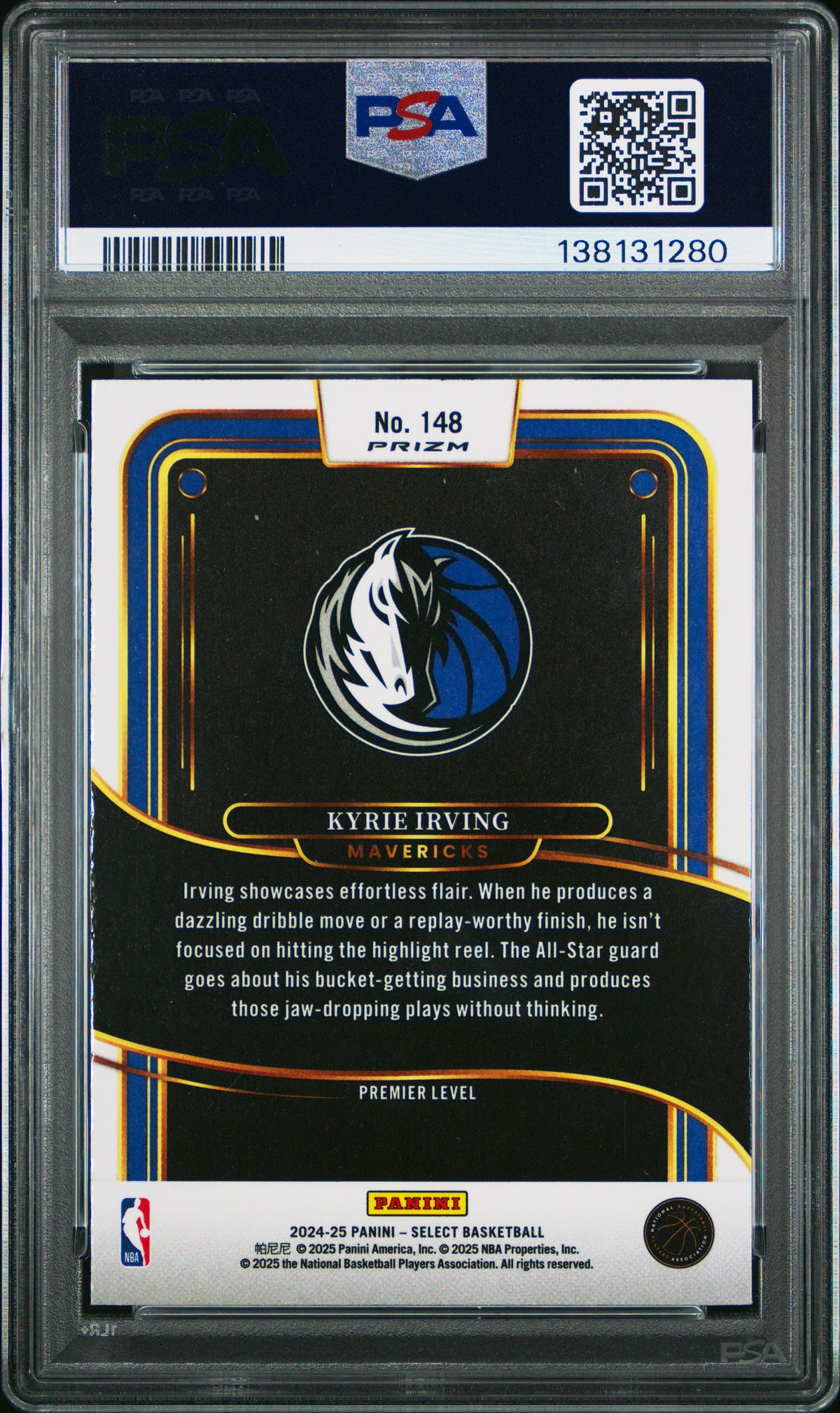Kyrie Irving 2024 Panini Select #148 Elephant Prizm PSA 10