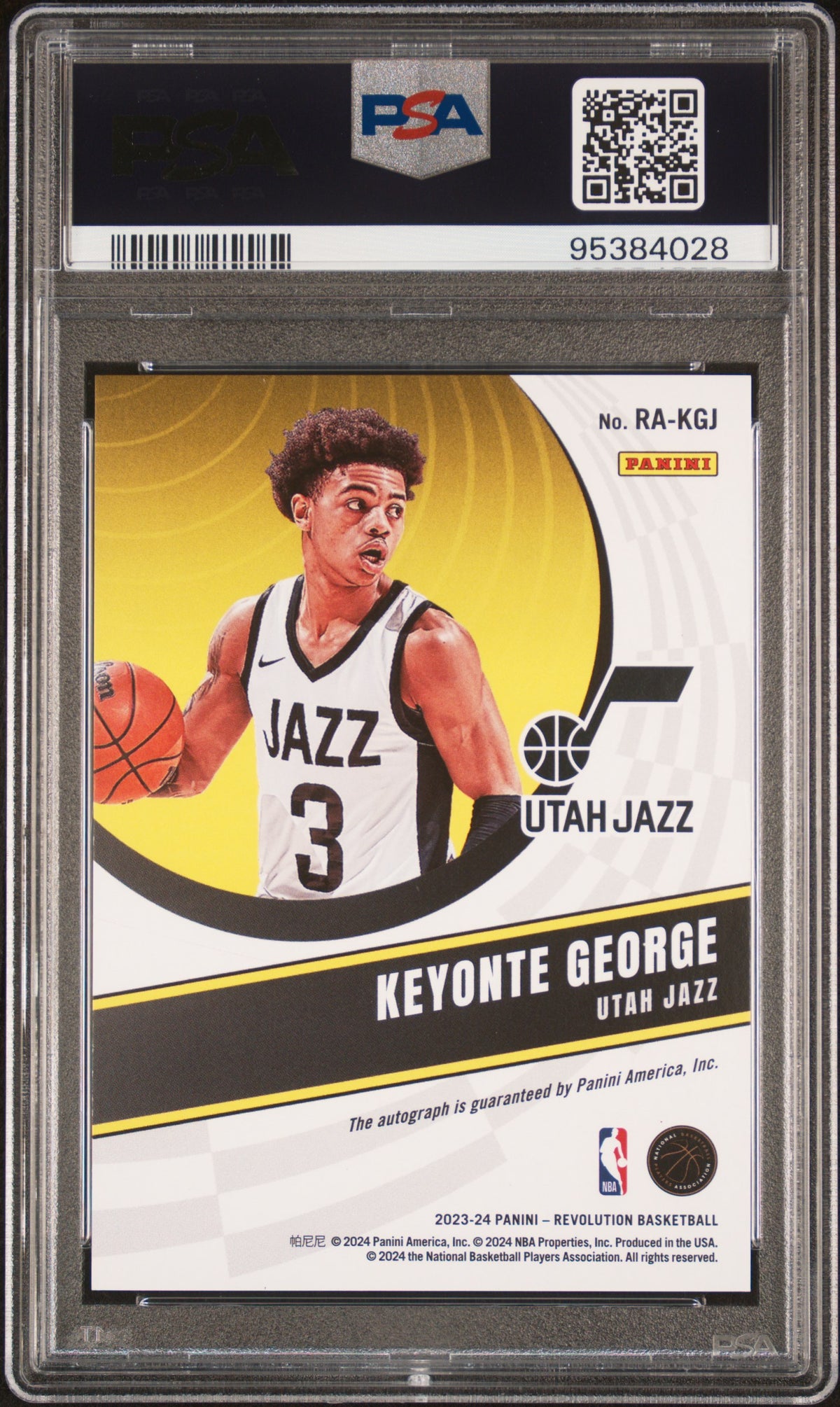 Keyonte George 2023 Panini Revolution Rookie Autographs #RAKGJ PSA 10