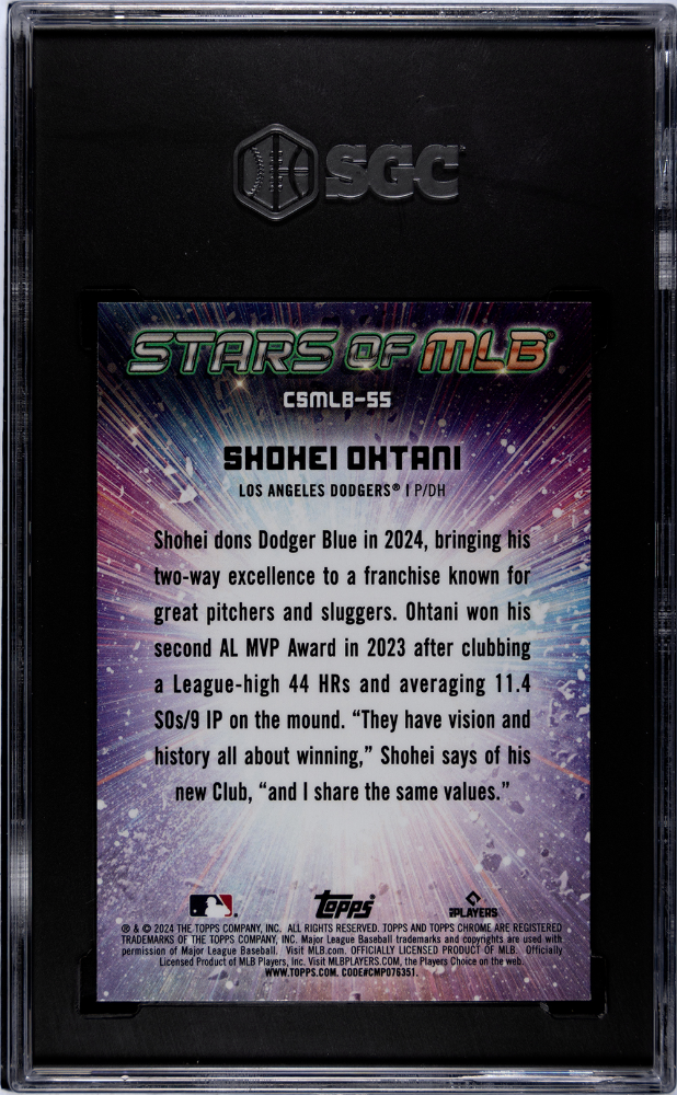 Shohei Ohtani 2024 Topps #CSMLB-55 CH. Stars Of MLB SGC 10