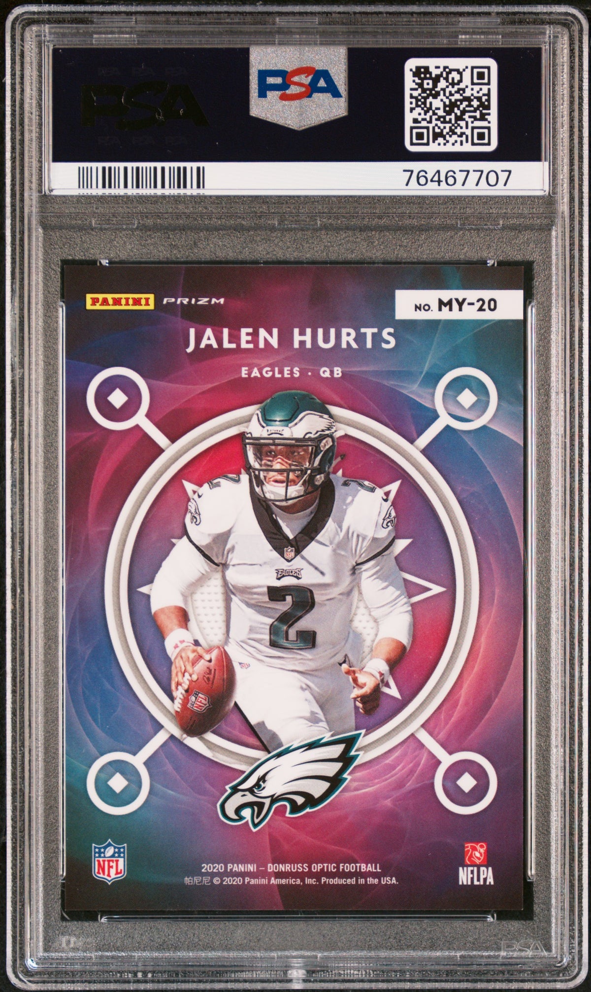 Jalen Hurts 2020 Panini Donruss Optic Mythical #20 PSA 10
