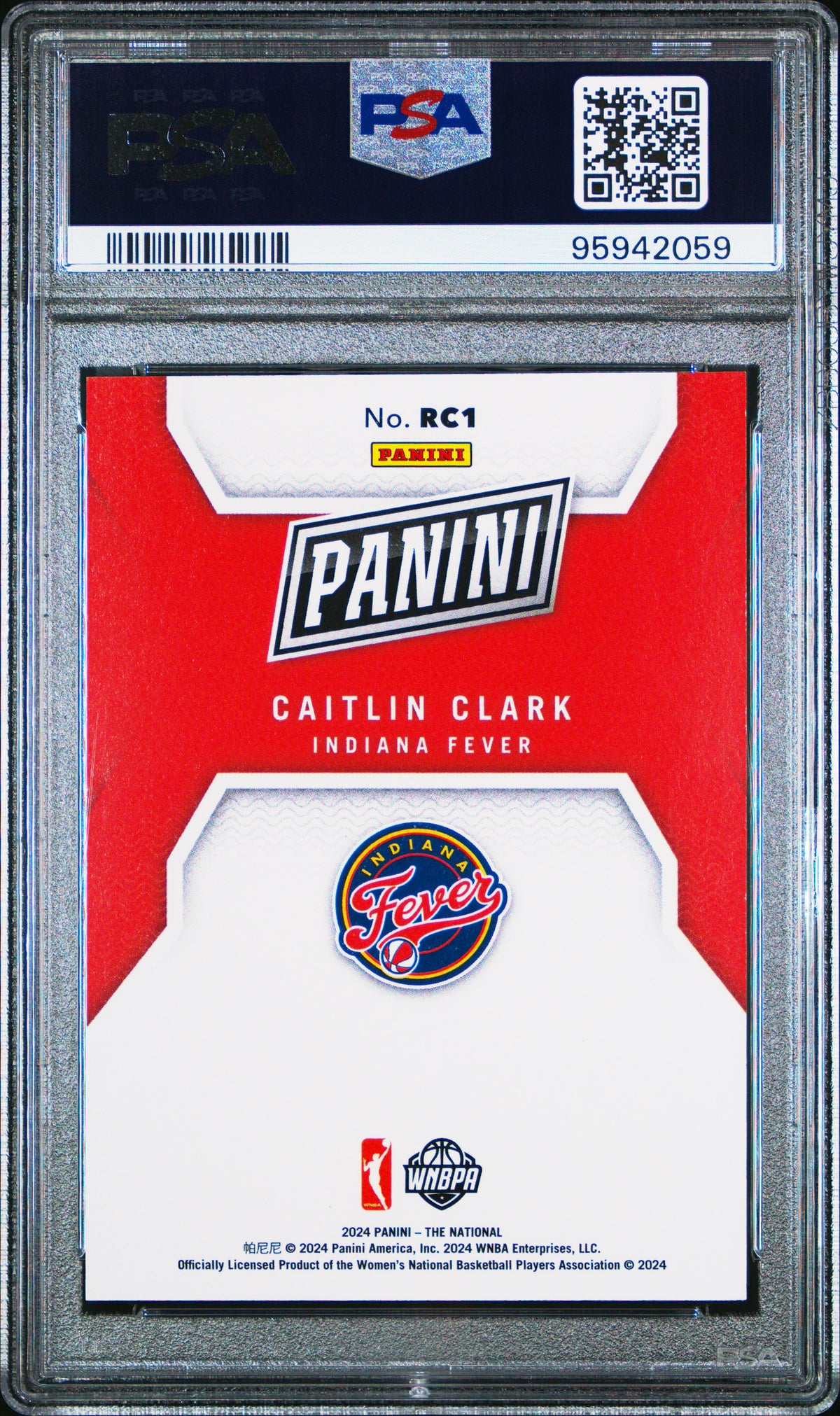 Caitlin Clark 2024 Panini National Sports Collectors Convention Rookies #1 PSA 9