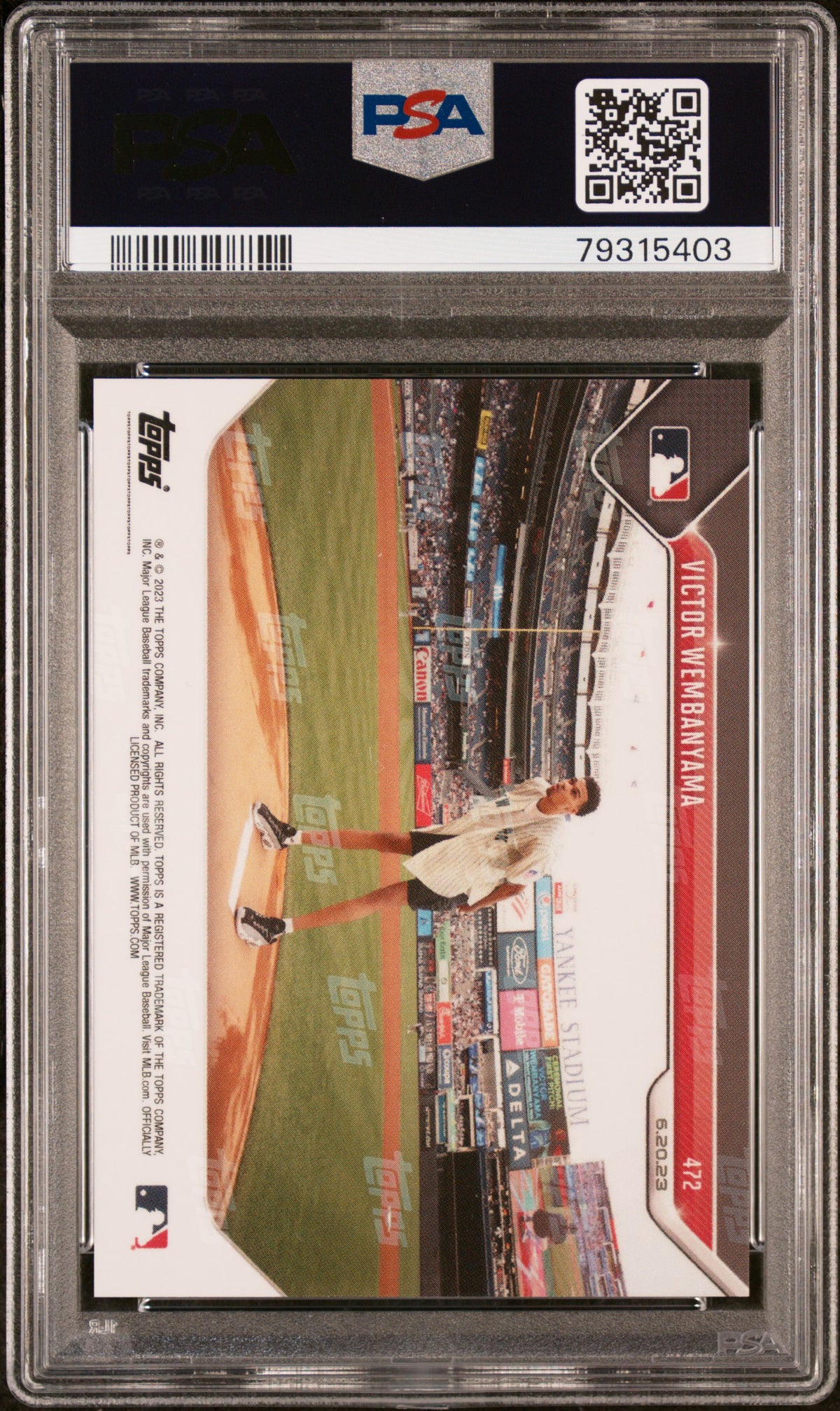 Victor Wembanyama 2023 Topps Now #472 PSA 10