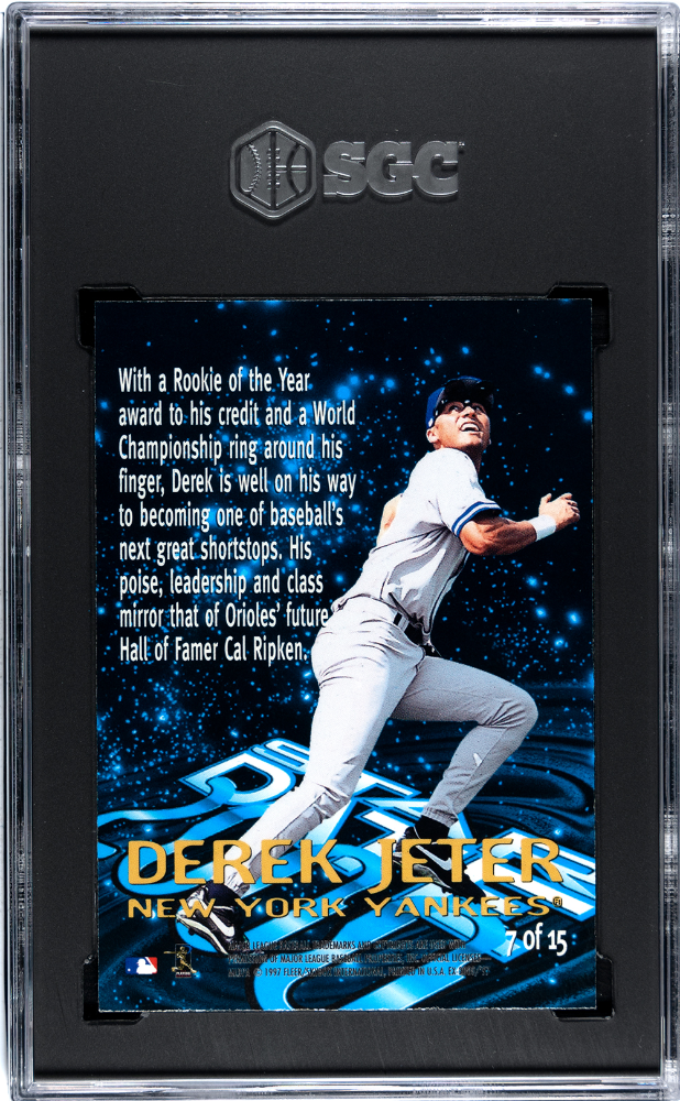 Derek Jeter 1997 Skybox E-X 2000 #7 Star Date SGC 8.5
