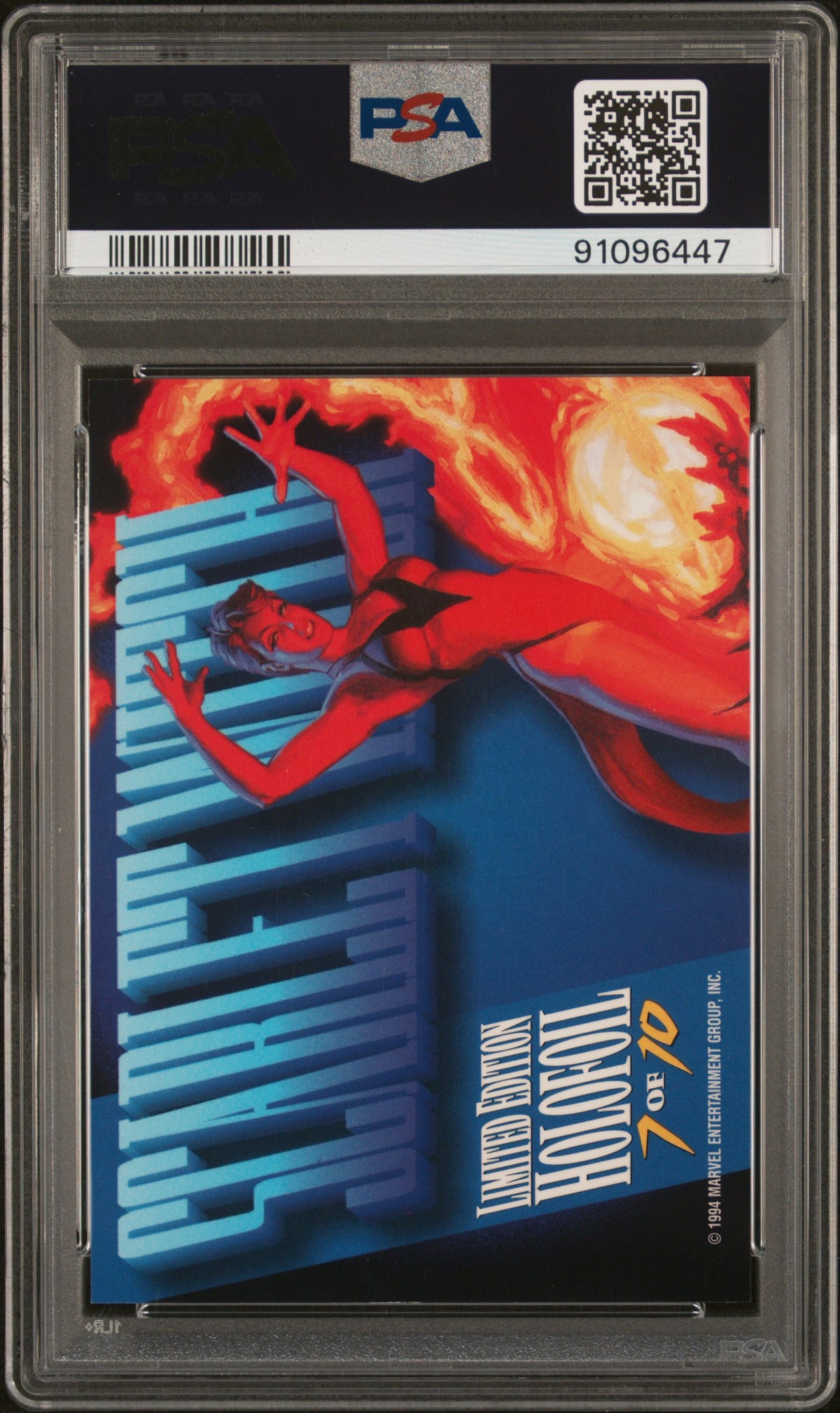 1994 Marvel Masterpieces Holofoil Scarlet Witch #7 PSA 8