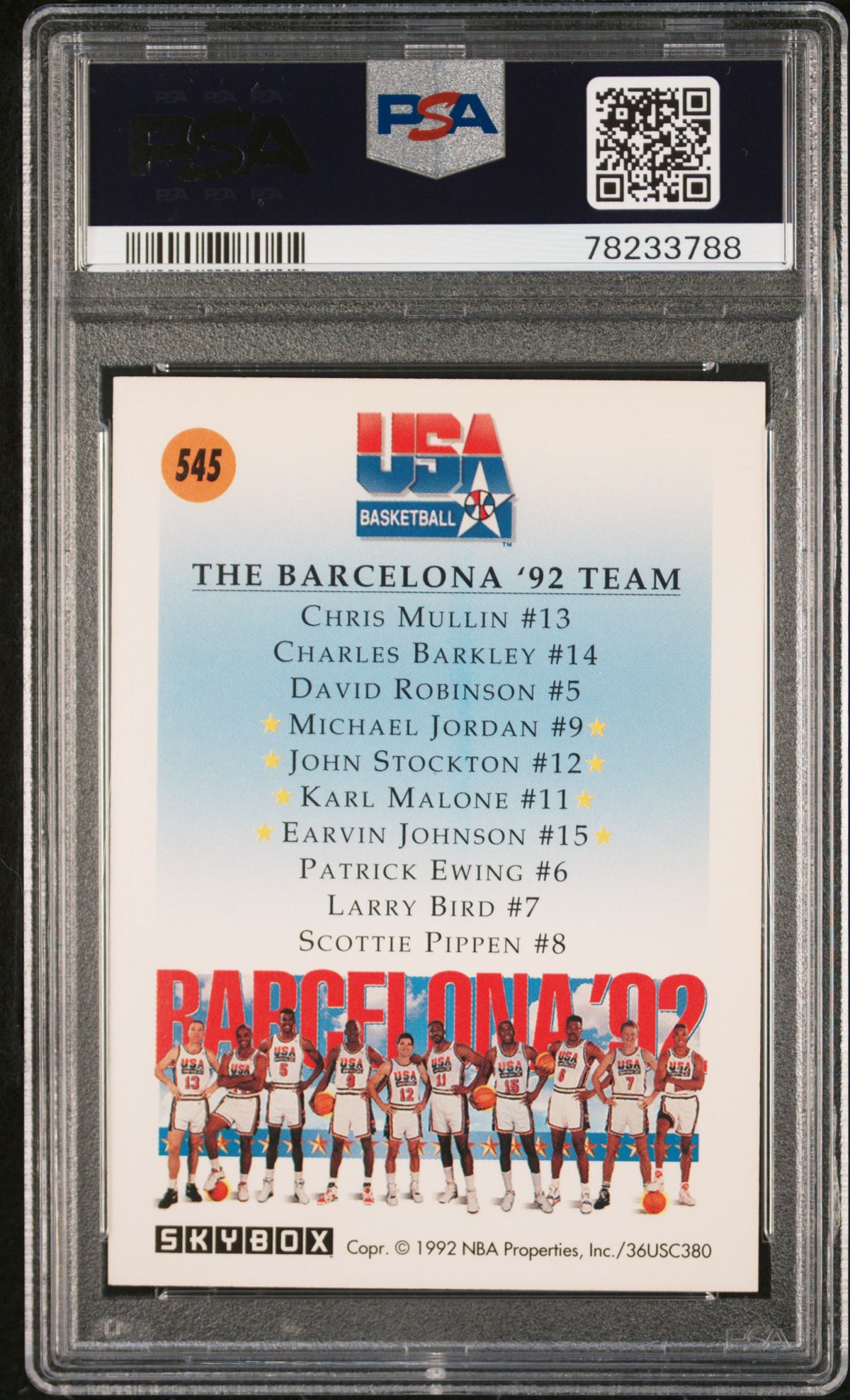 Team Usa 2 1991 Skybox #545 PSA 10
