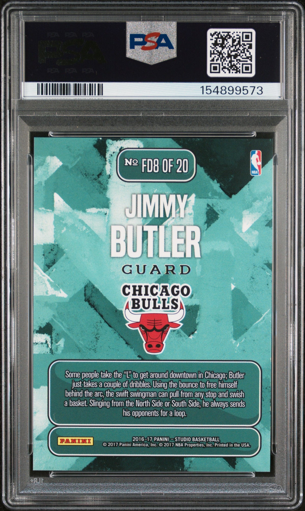 Jimmy Butler 2016 Panini Studio From Downtown #FD8 PSA 10