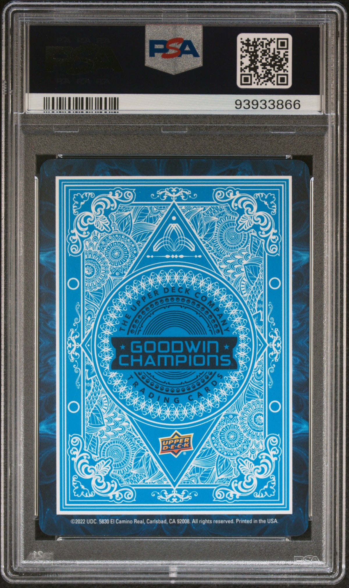 Tiger Woods 2022 Upper Deck Goodwin Champions Playing Cards PSA 10
