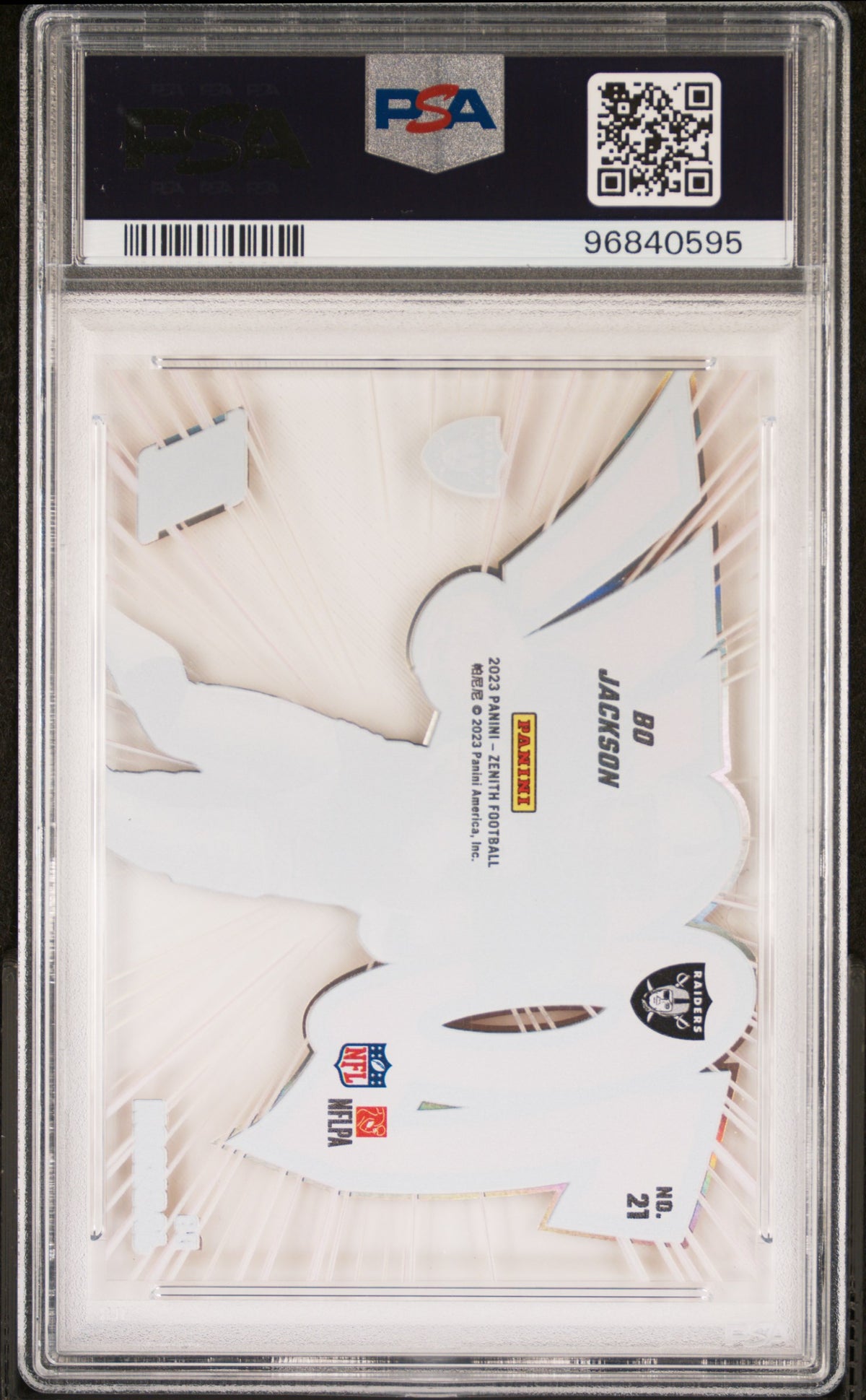 Bo Jackson 2023 Panini Zenith Zoom! #21 PSA 9