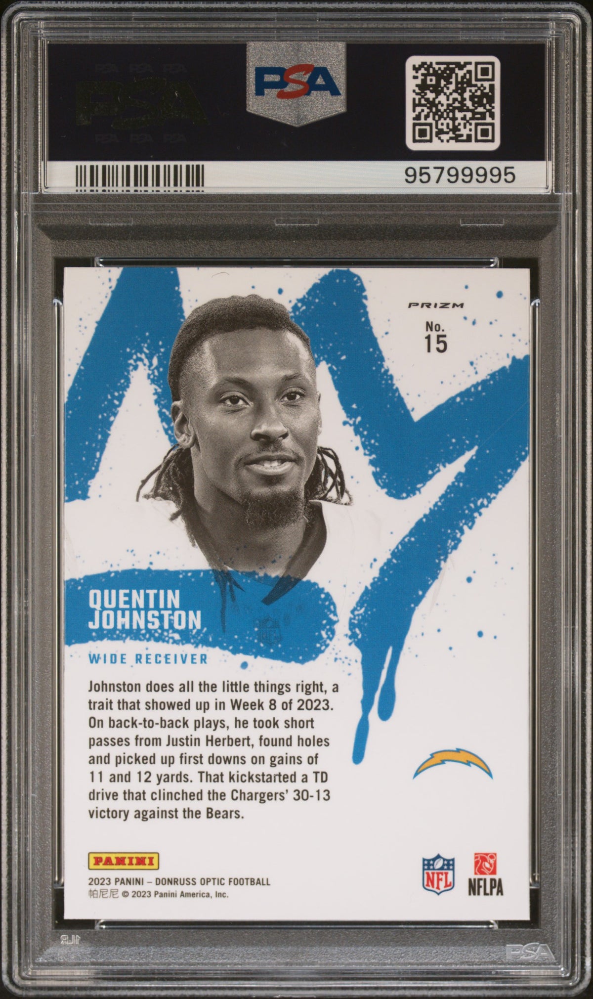 Quentin Johnston 2023 Panini Donruss Optic Rookie Kings #15 PSA 10