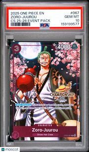 2025 One Piece Championship 2025-26 Event Pack Zoro-Juurou PSA 10 #067