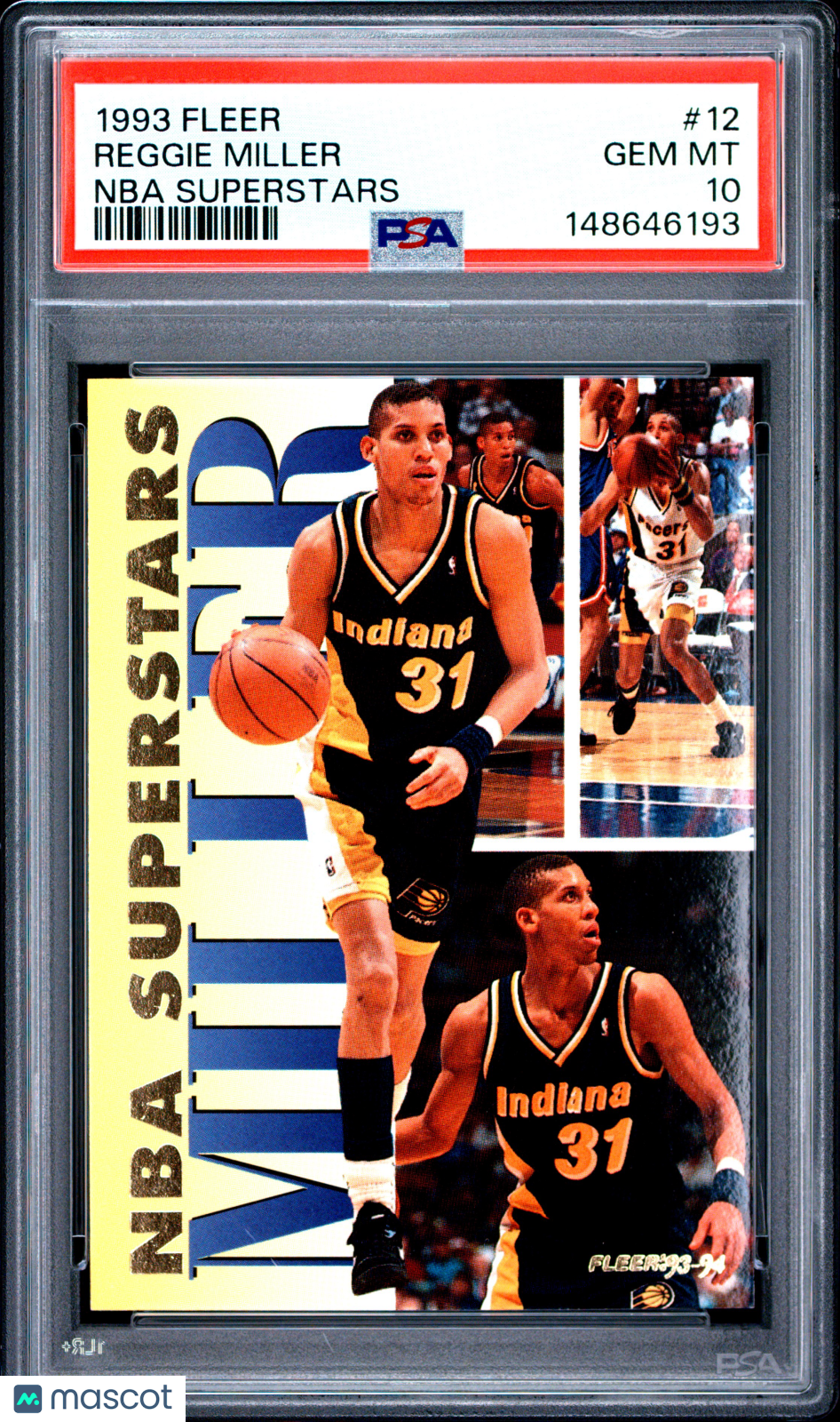 Reggie Miller 1993 Fleer NBA Superstars #12 PSA 10