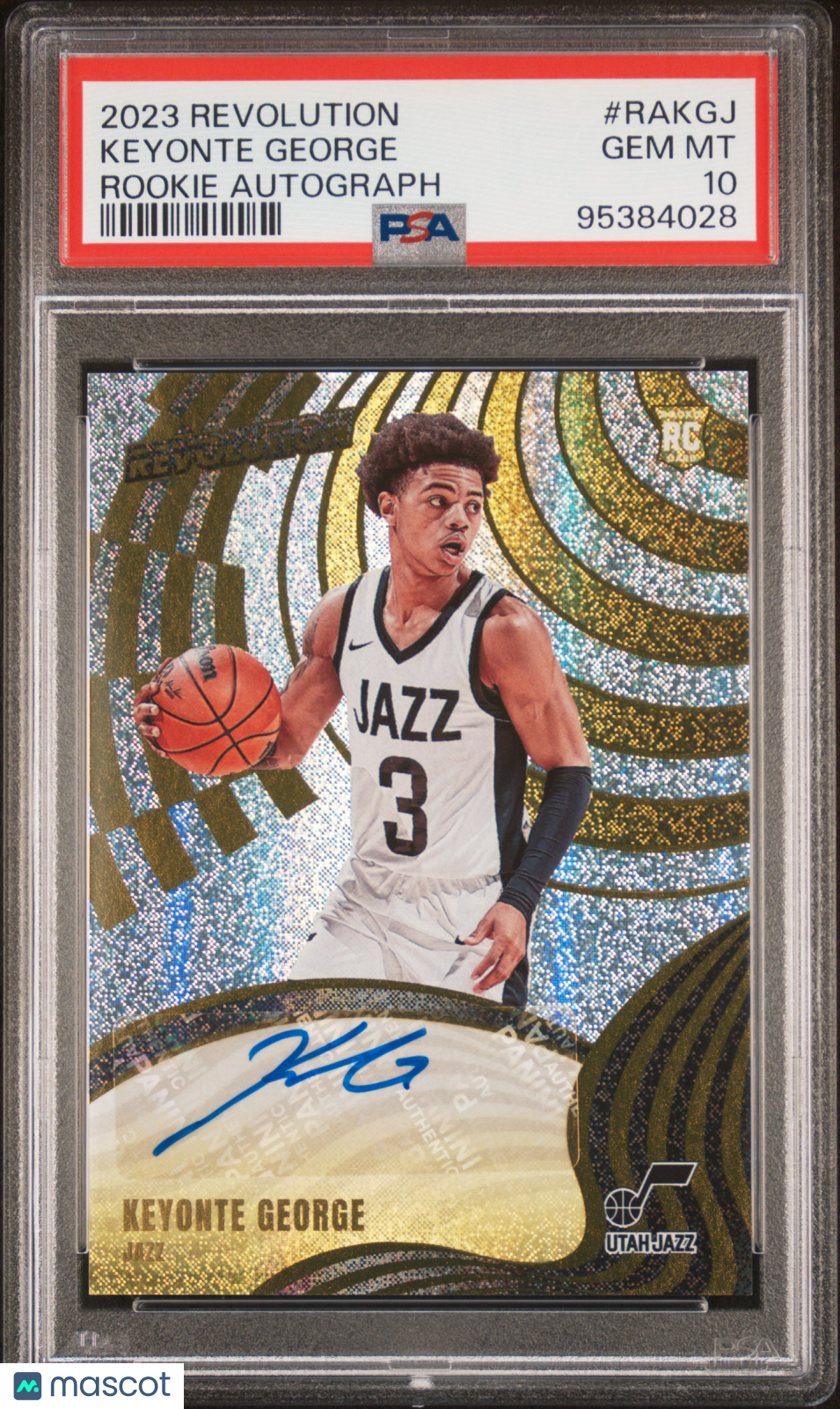 Keyonte George 2023 Panini Revolution Rookie Autographs #RAKGJ PSA 10