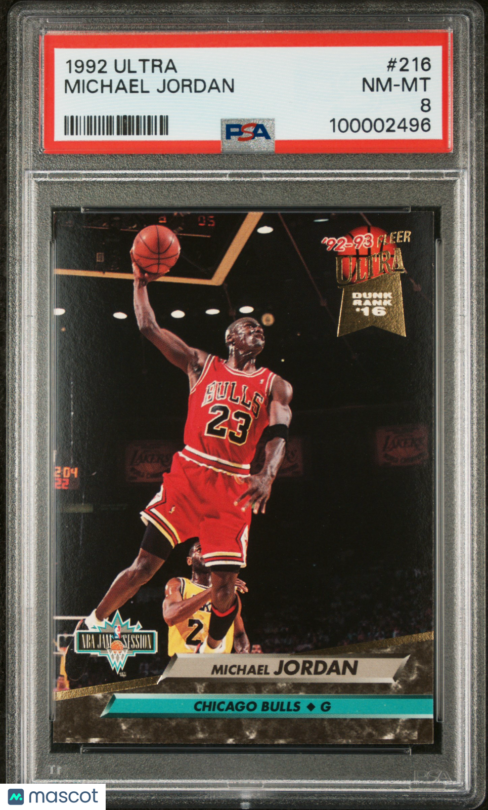 Michael Jordan 1992 Ultra #216 PSA 8