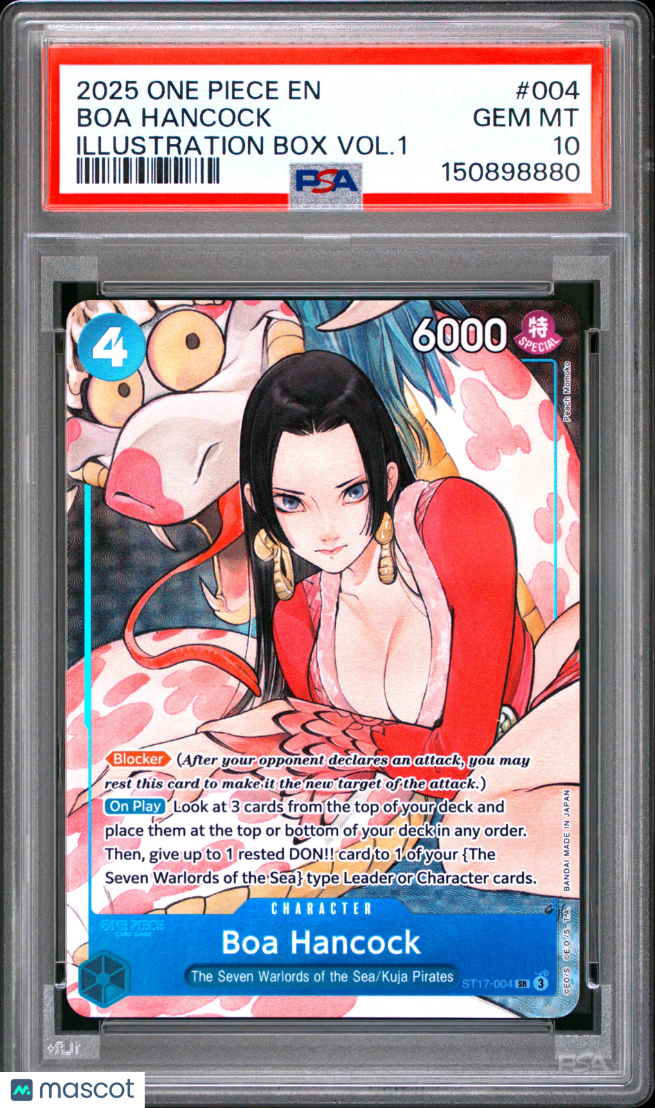 2025 One Piece Promos Boa Hancock Illustration Box Vol.1 PSA 10 #004