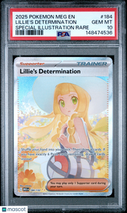 2025 Pokemon Meg EN-Mega Evolution Lillie's Determination Special Illustration Rare PSA 10 #184