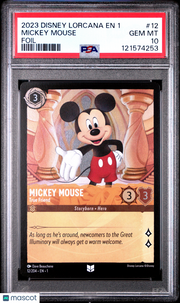 2023 Disney Lorcana EN 1-The First Chapter Mickey Mouse Foil PSA 10 #12