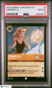 2023 Disney Lorcana EN 1-The First Chapter Cinderella PSA 10 #3