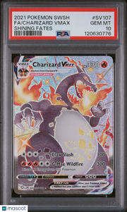 2021 Pokemon Shining Fates Charizard VMAX Fa Shining Fates PSA 10 #SV107