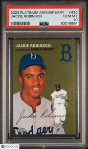 Jackie Robinson 2023 Topps Chrome Platinum Anniversary #426 PSA 10