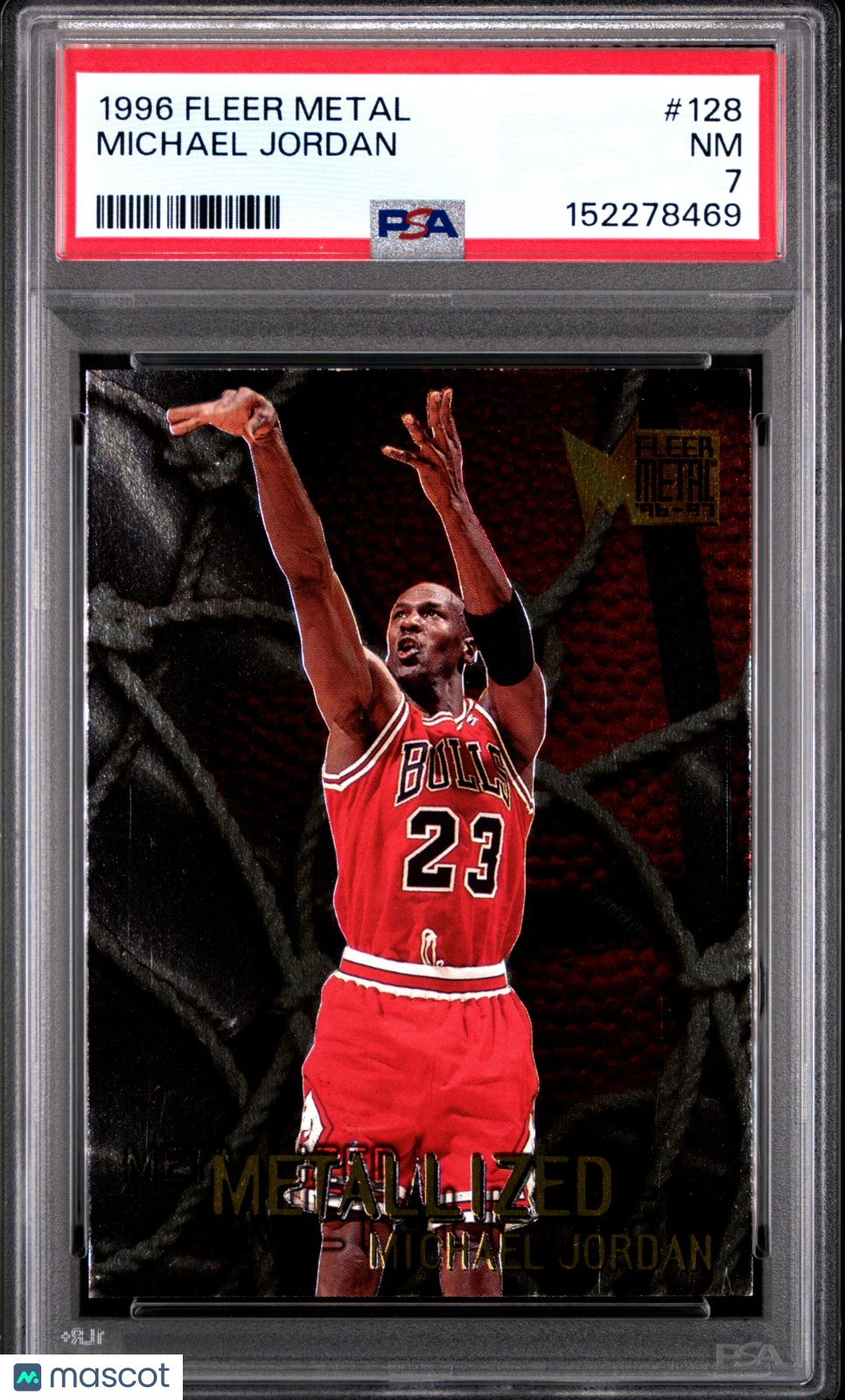 Michael Jordan 1996 Metal #128 PSA 7