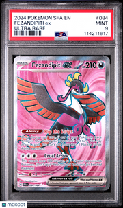 2024 Pokemon Sfa EN-Shrouded Fable Fezandipiti EX Ultra Rare PSA 9 #084