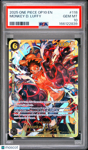 2025 One Piece Op10-Royal Blood Monkey D. Luffy PSA 10 #118