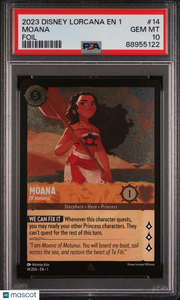 2023 Disney Lorcana EN 1-The First Chapter Moana Foil PSA 10 #14