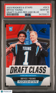 Bryce Young 2023 Panini Rookies & Stars Draft Class #DC3 Red And Blue PSA 10