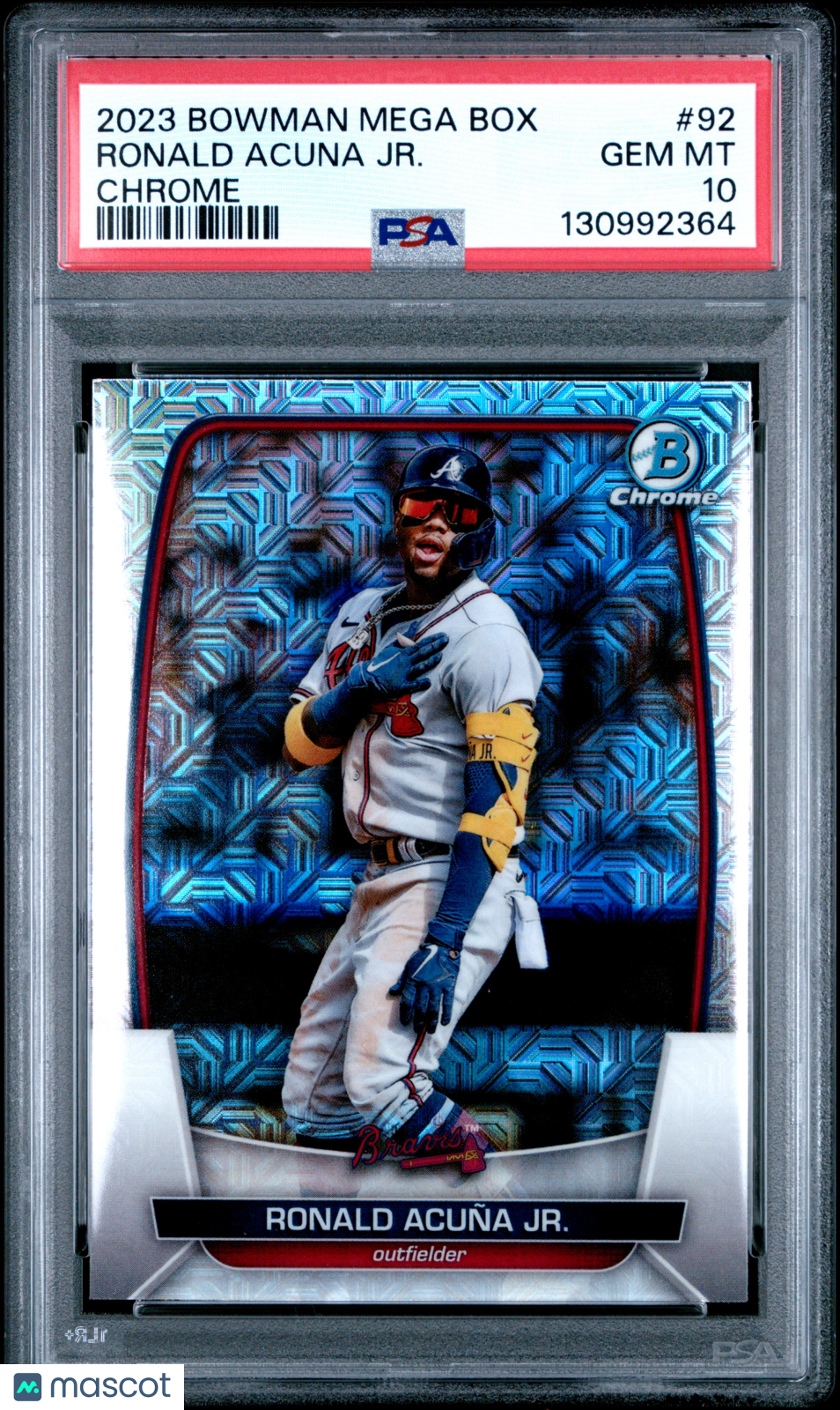 Ronald Acuna JR. 2023 Bowman Mega Box Chrome #92 PSA 10