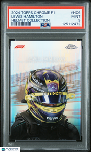 Lewis Hamilton 2024 Topps Chrome Formula 1 Helmet Collection #HC6 PSA 9