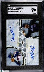 Dickey Gooden 2024 Topps Dynamic Duals #18A Autograph 99 SGC 9