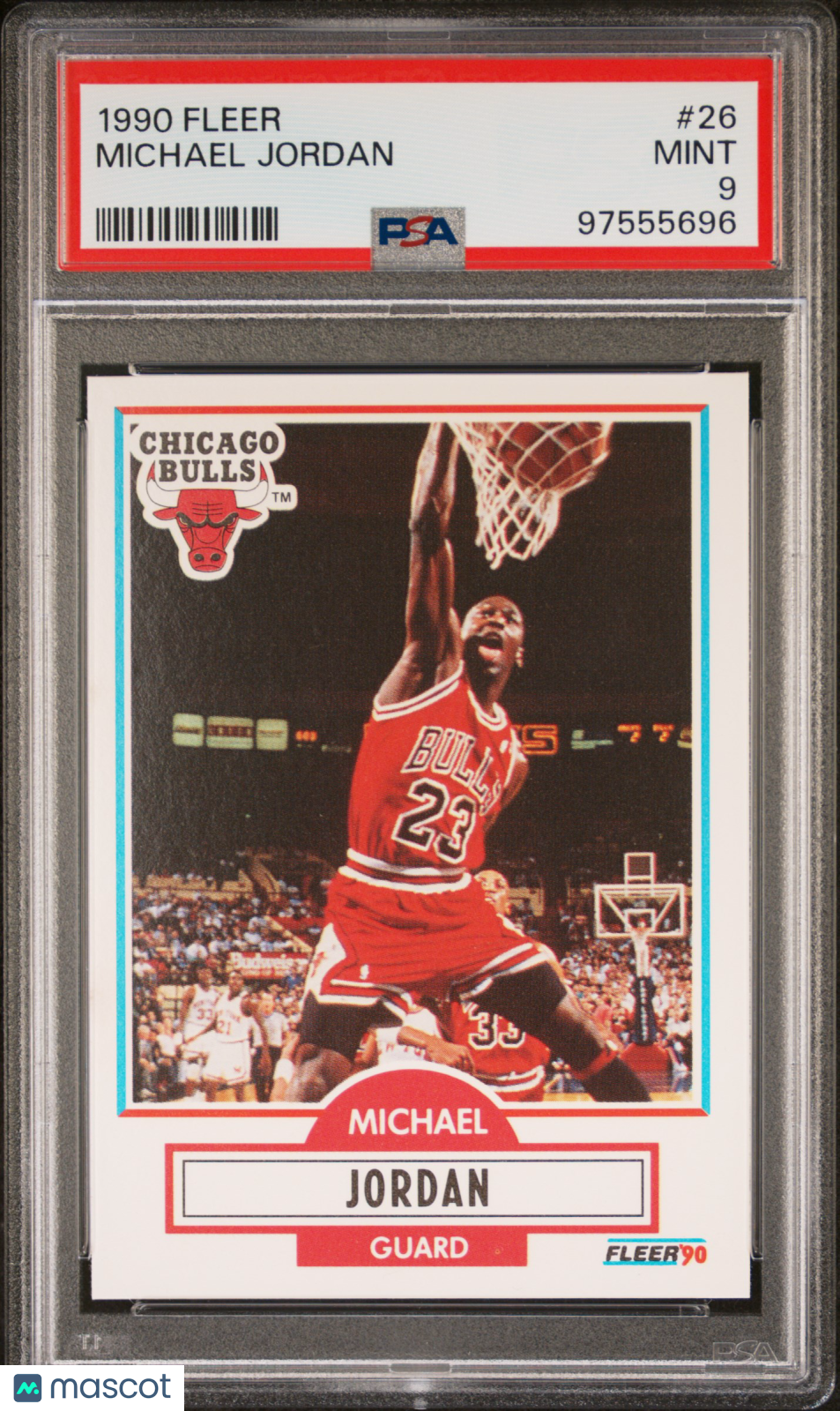 Michael Jordan 1990 Fleer #26 PSA 9