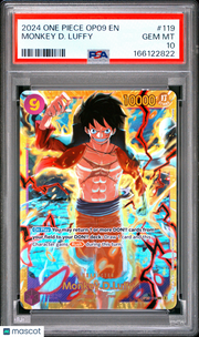 2024 One Piece Op09-Emperors In The New World Monkey D. Luffy PSA 10 #119