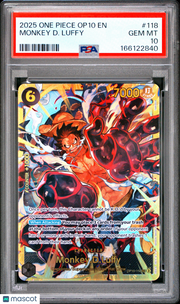 2025 One Piece Op10-Royal Blood Monkey D. Luffy PSA 10 #118