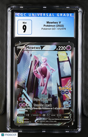 2022 Pokemon Pok^Mon Go Mewtwo V Holo Ultra Rare Ultra Rare CGC 9 #072/078