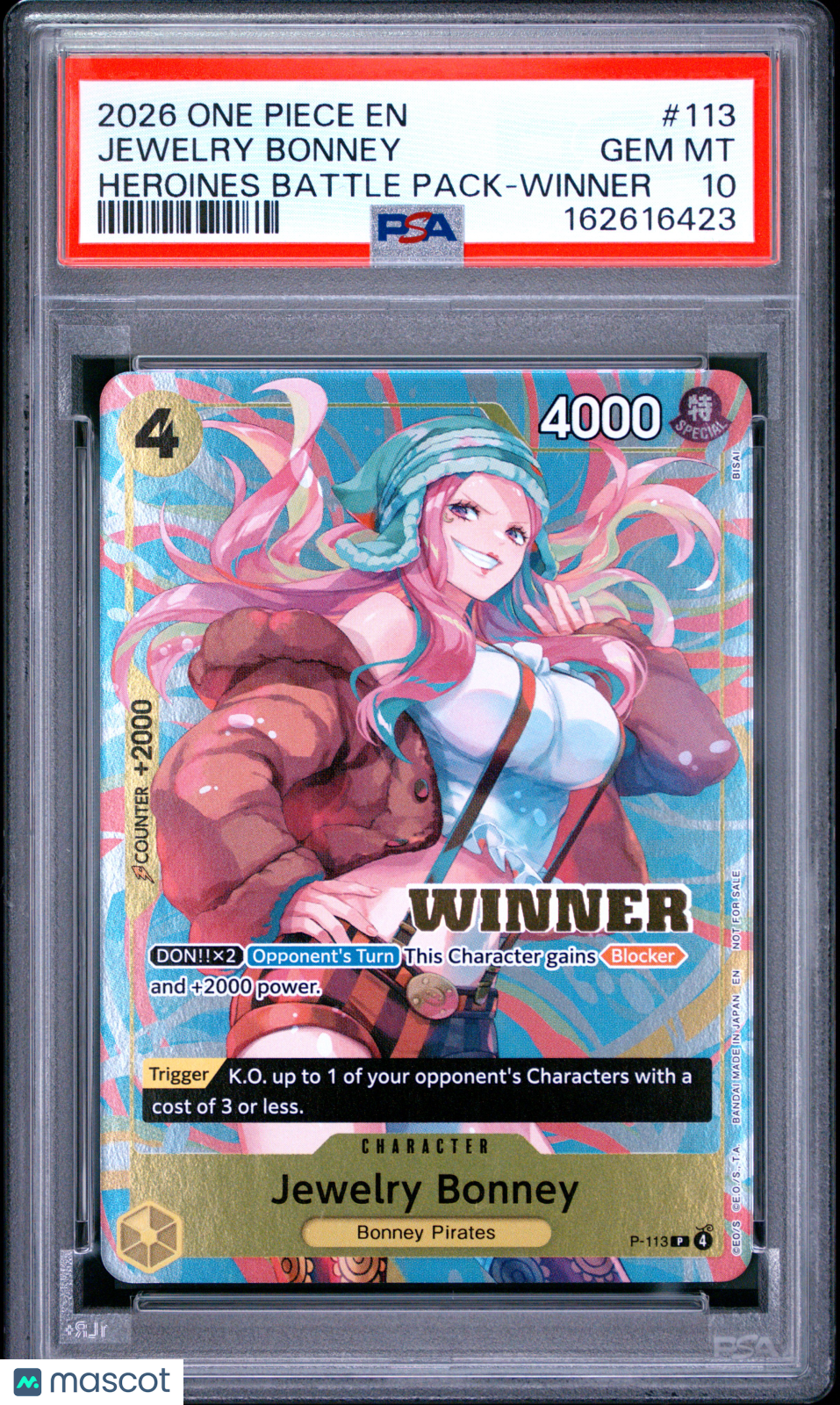 2026 One Piece Heroines Battle Pack Jewelry Bonney Heroines Battle Pack-Winner PSA 10 #113