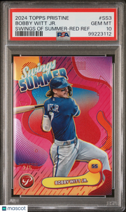 Bobby Witt JR. 2024 Topps Pristine Swings Of Summer #SS3 Red Ref PSA 10