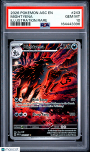 2026 Pokemon Asc EN-Ascended Heroes Mightyena Illustration Rare PSA 10 #243