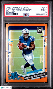 Anthony Richardson 2023 Panini Donruss Optic #247 Orange PSA 9