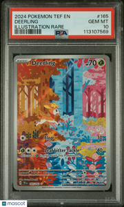 2024 Pokemon Tef EN-Temporal Forces Deerling Illustration Rare PSA 10 #165