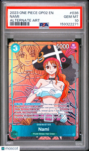 2023 One Piece Op02-Paramount War Nami Alternate Art PSA 10 #036