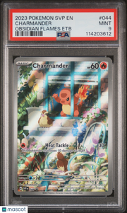 2023 Pokemon SVP EN-SV Black Star Promo Charmander Obsidian Flames Etb PSA 9 #044